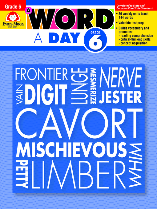 Cover image for A Word a Day, Grade 6